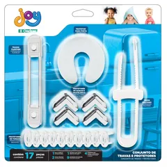 Conjunto Joy de Travas e Protetores Infantis Com 17 Peças 1x12