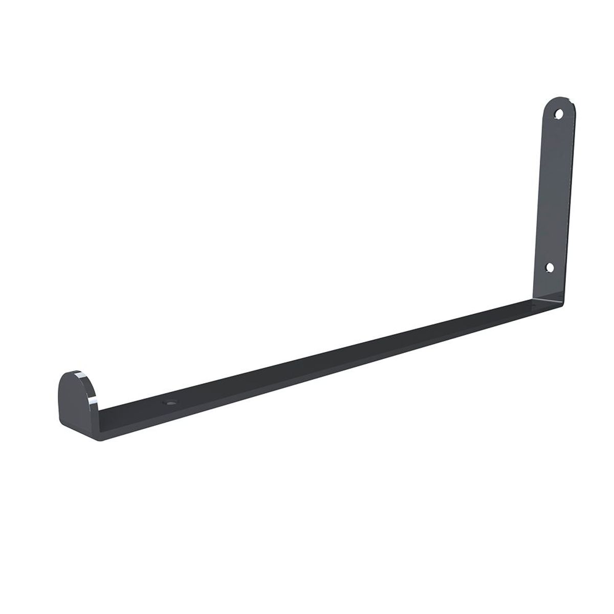 Suporte Invertido de 20cm para Prateleira Preto Dicarlo, marca Dicarlo - Foto Principal