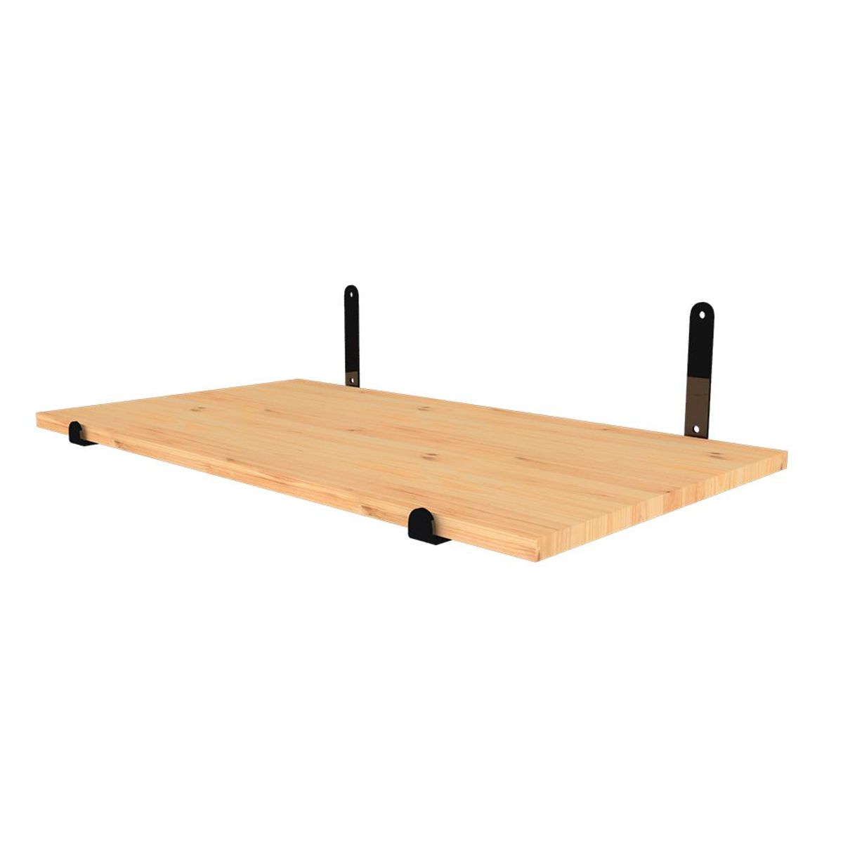 Suporte Invertido de 20cm para Prateleira Preto Dicarlo, marca Dicarlo - Foto 2
