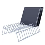 Suporte Vertical para Pratos Branco 12 Espaços Dicarlo