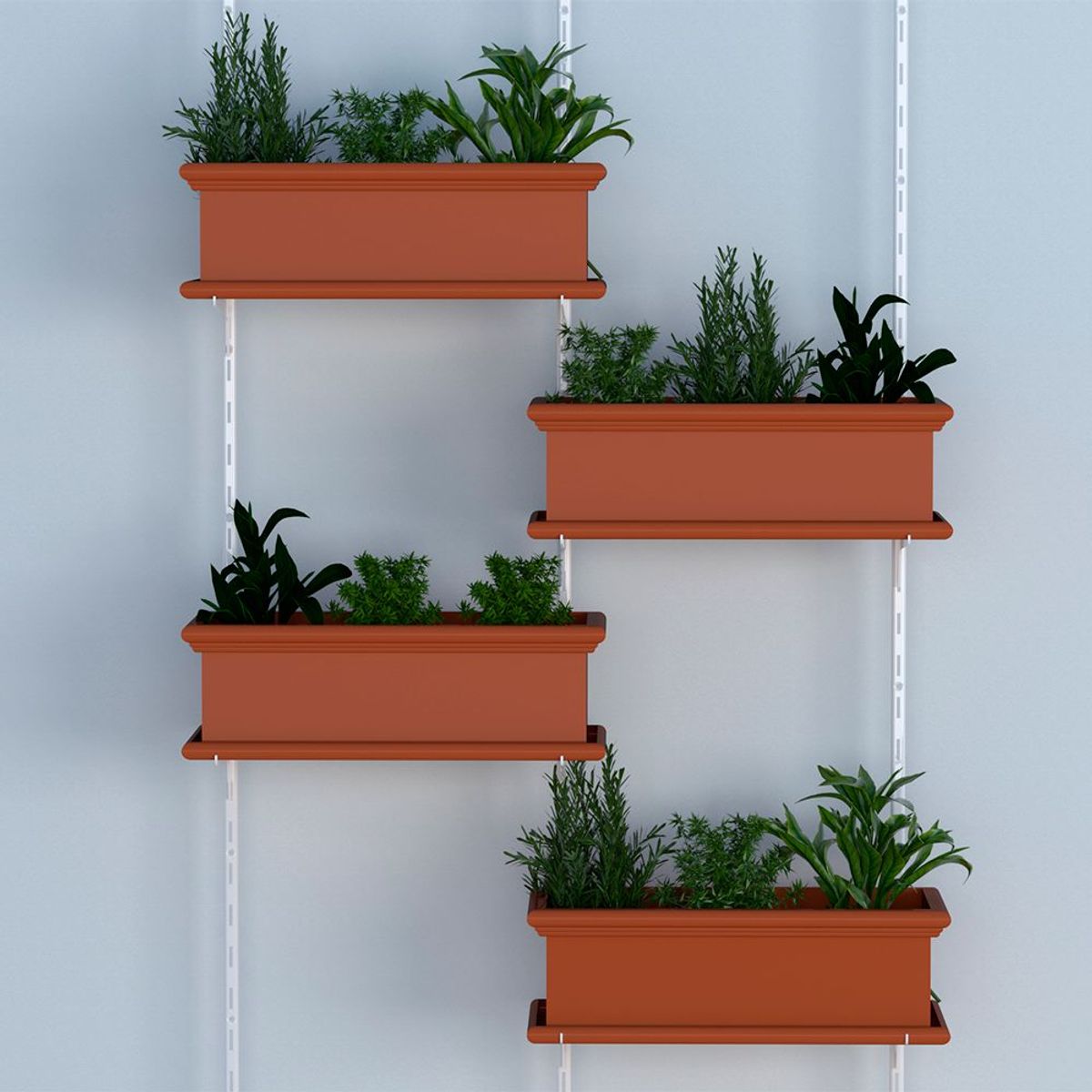 Trilho Fixo Rasgo Simples 150cm Branco Dicarlo, marca Dicarlo - Foto 2