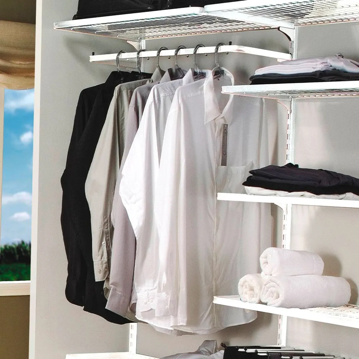 Cabideiro Closet 60x27,5cm para Trilho Branco, marca Dicarlo - Foto 2