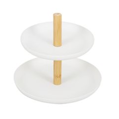 Porta-acessórios de Metal e Bambu 16cm - Oikos
