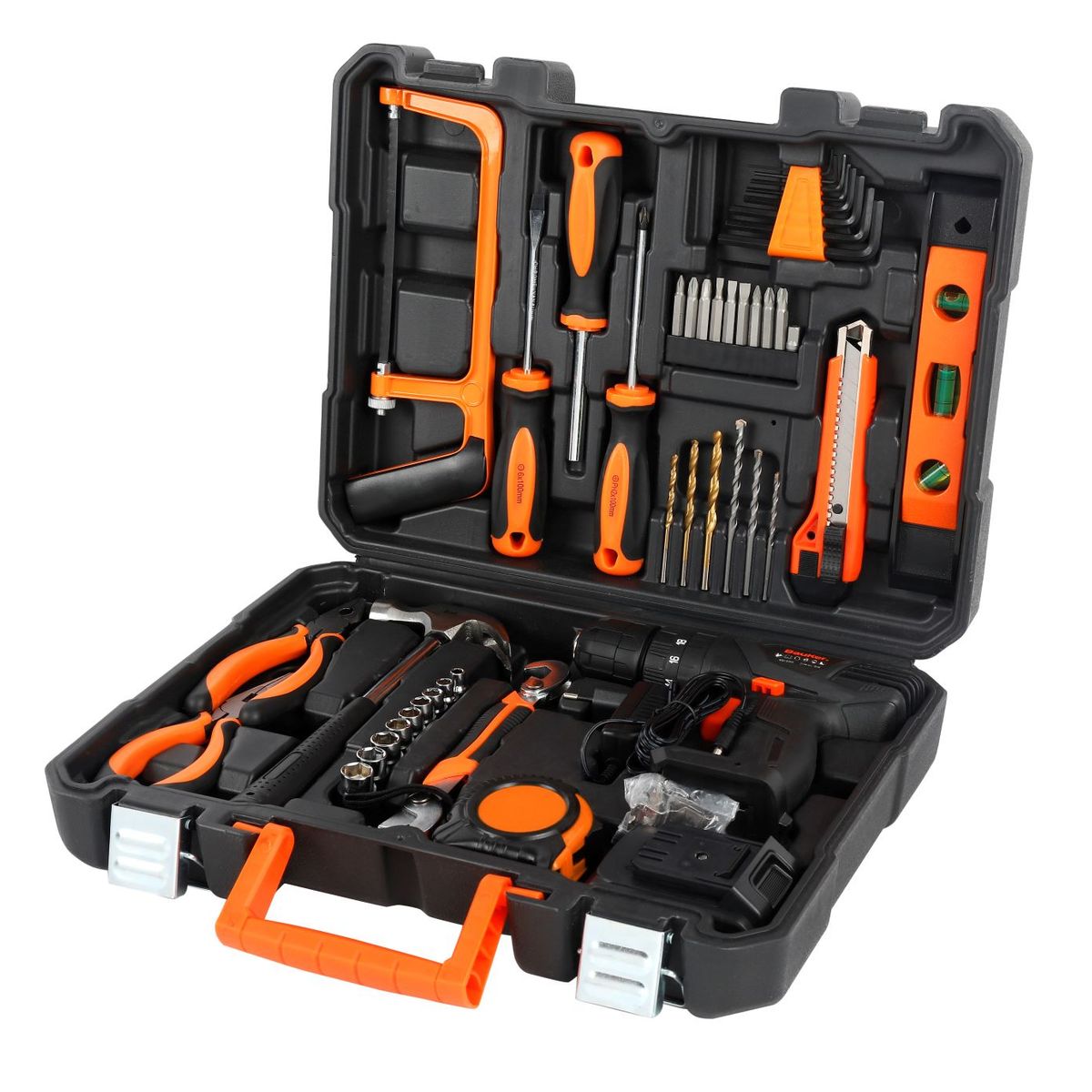 Furadeira/Parafusadeira 12V + Kit Acess 45Pc Bauker, marca Bauker - Foto Principal