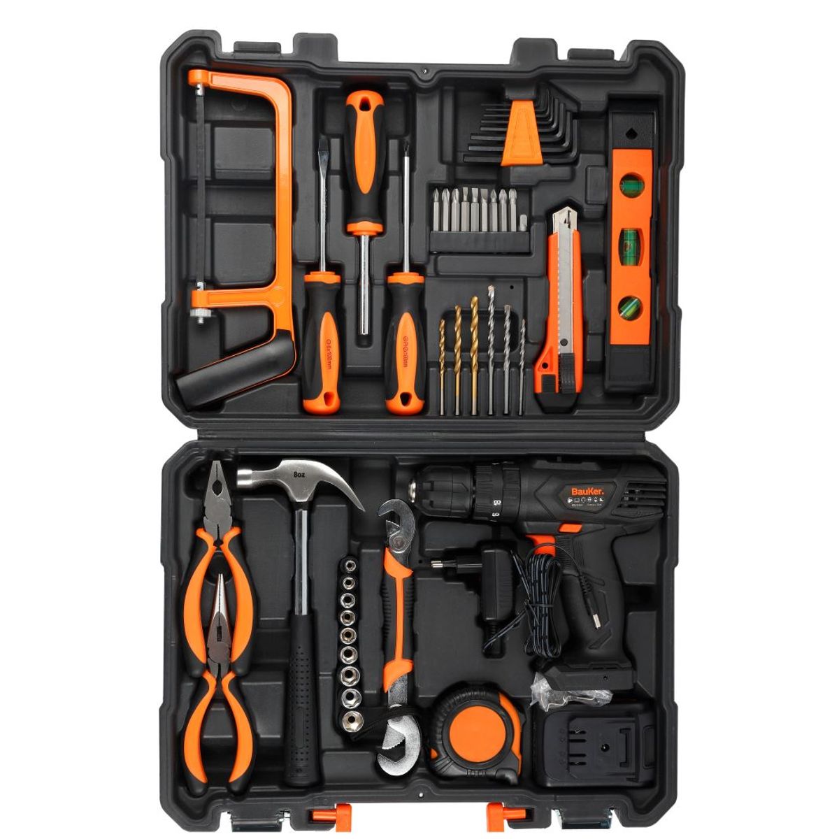 Furadeira/Parafusadeira 12V + Kit Acess 45Pc Bauker, marca Bauker - Foto 2