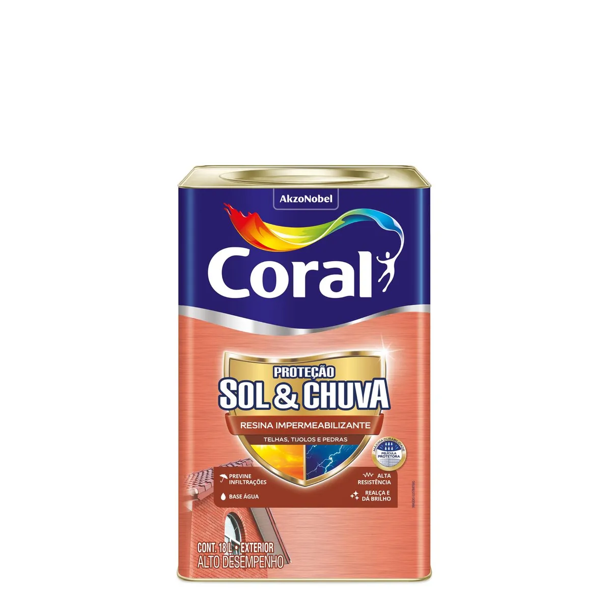 Resina Prot S&c Impermeabilizante Ceramica Telha 3.6l Coral, marca Coral - Foto Principal