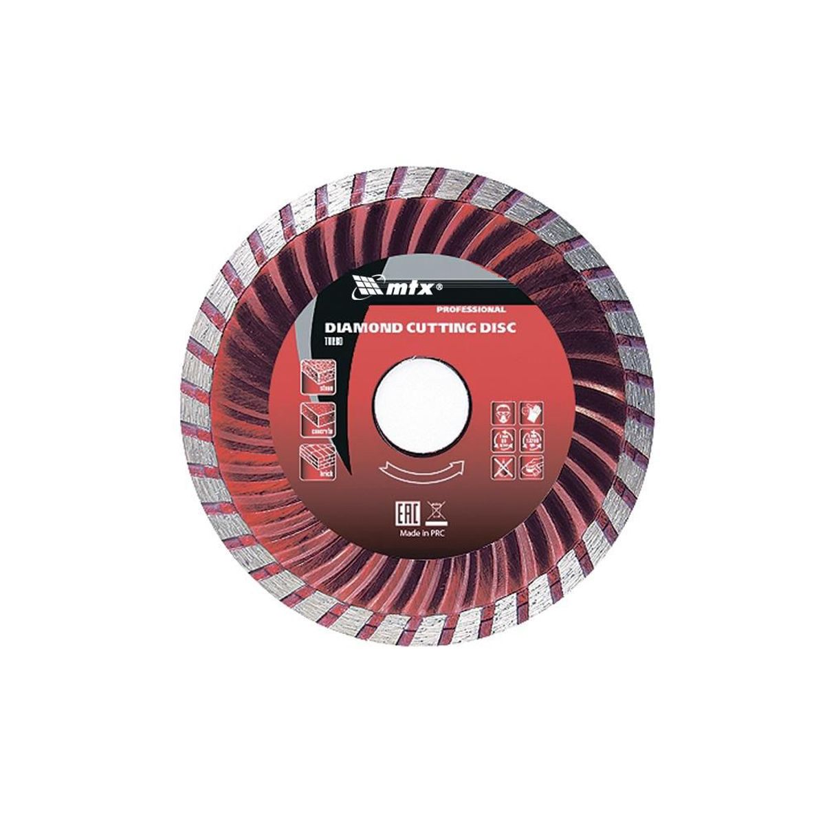 Disco de Corte Diamantado Turbo 115x22,2mm Mtx, marca Mtx - Foto Principal