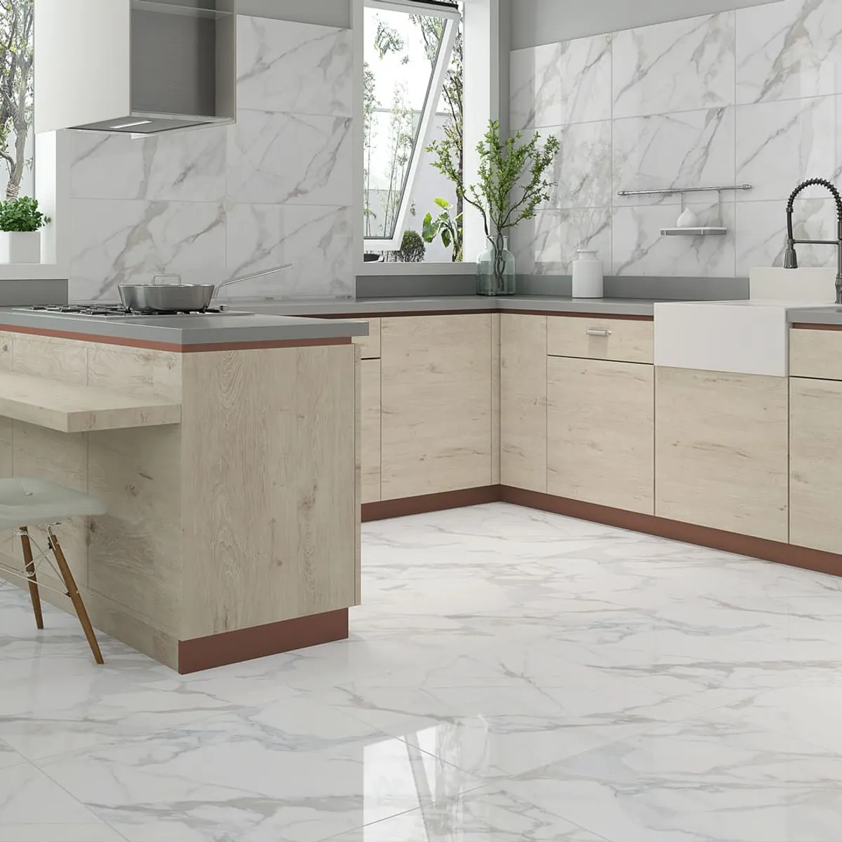 Piso Finalle Brilhante Retificado 60x60 Caixa2,15, marca Formigres - Foto Principal