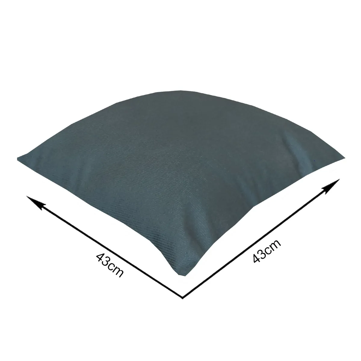 Almofada Cheia 43 Cm X 43 Cm  Veludo Bali Lisa Verde, marca  - Foto 2