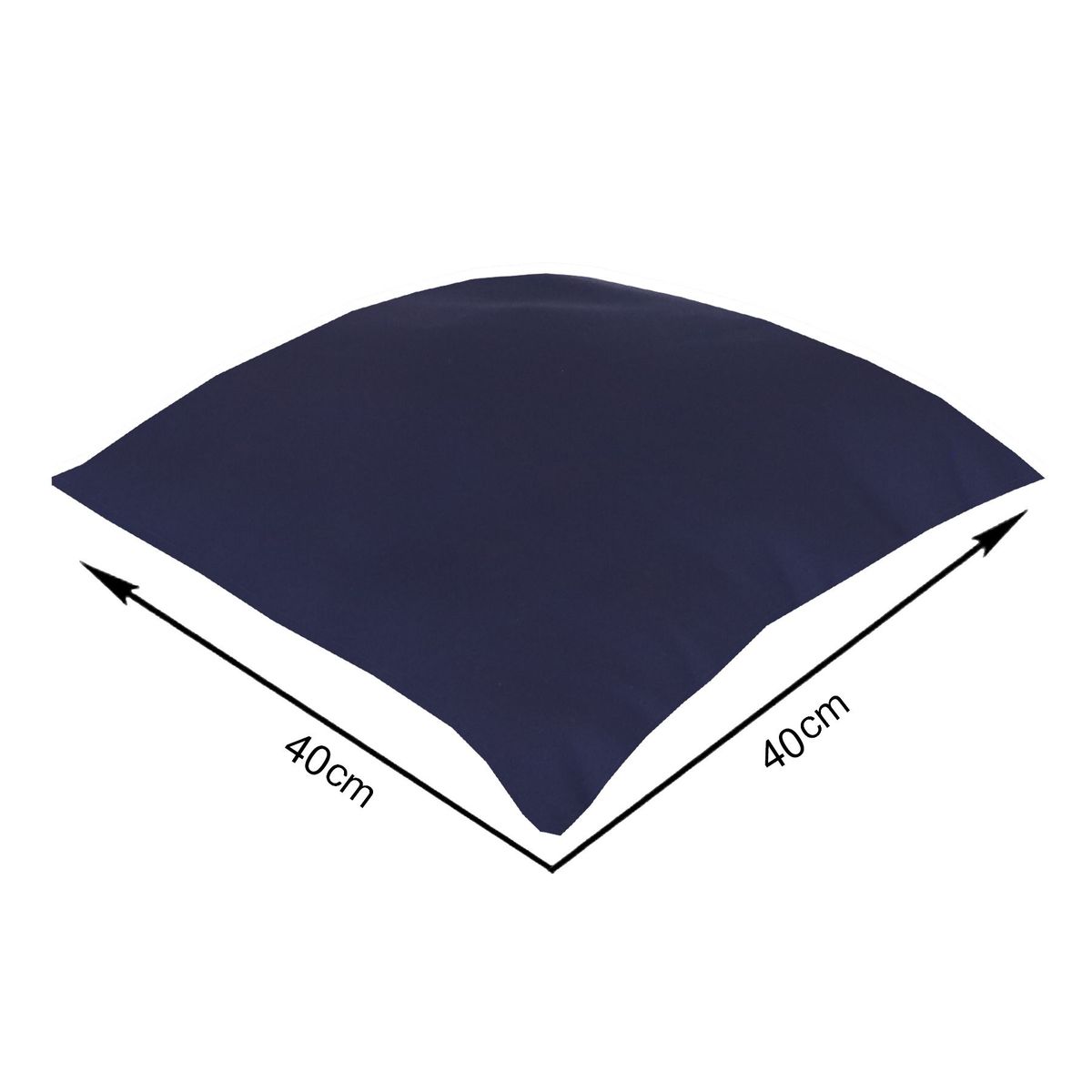 Almofada Cheia 40 Cm X 40 Cm  Azul Marinho, marca  - Foto 2