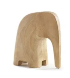 Escultura Elefante em Polirresina 18x9x17cm Bege Mart
