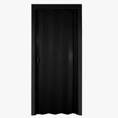 Porta Sanfonada Pvc Preto 210X0,84Cm Holztek