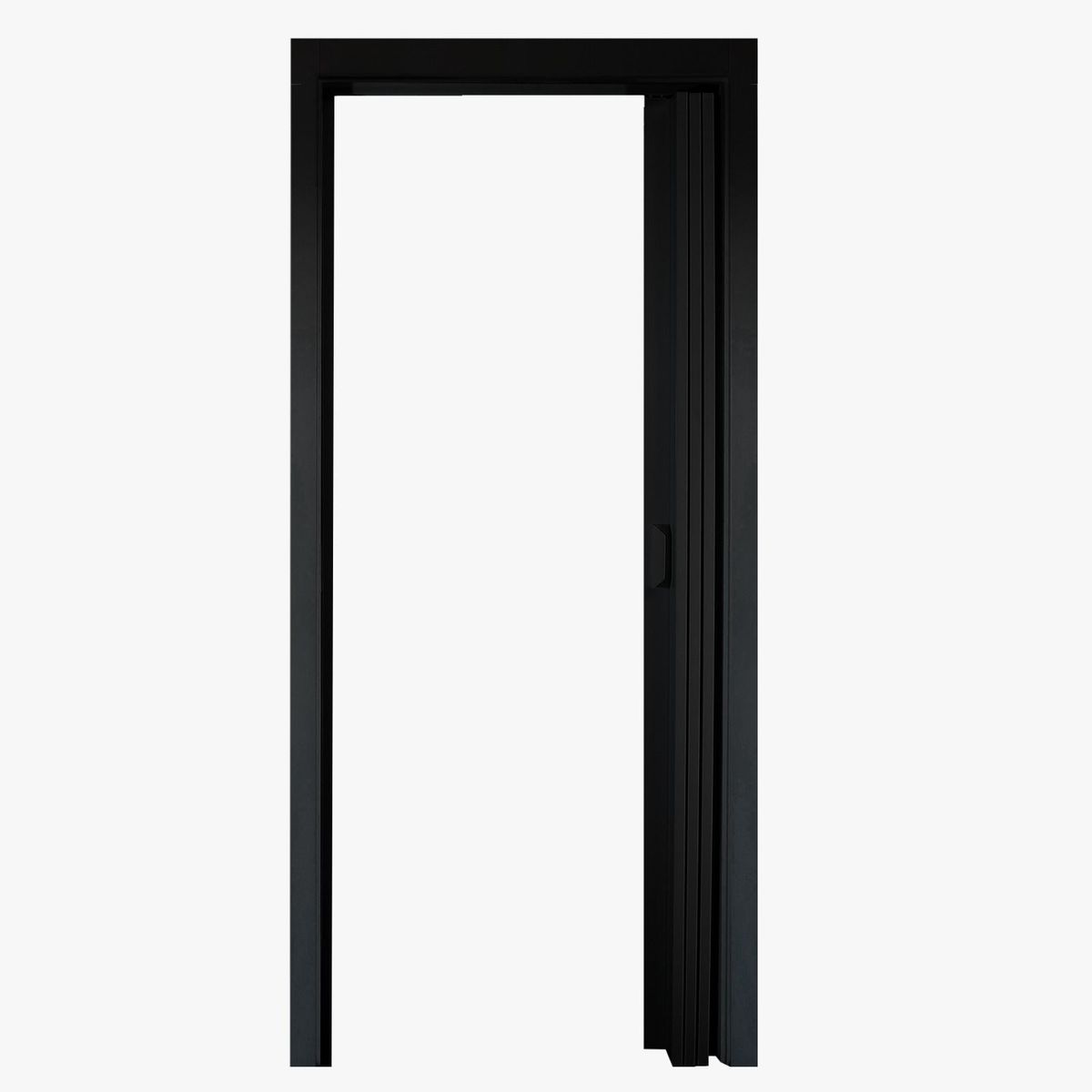 Porta Sanfonada Pvc Preto 210X0,84Cm Holztek, marca Holztek - Foto 2