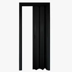 Porta Sanfonada Pvc Preto 210X0,84Cm Holztek