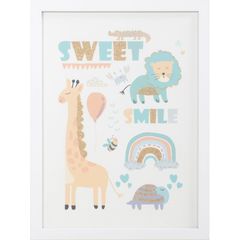 Quadro Infantil Multicolorido 30X40 Just Home Collection