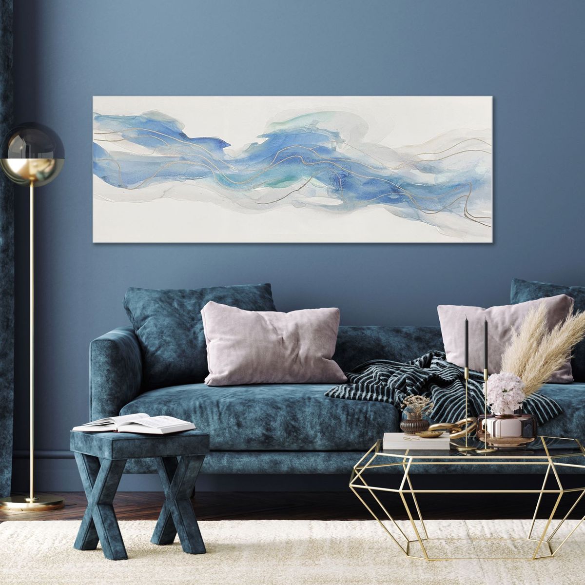 Quadro Abstract Wave 40X120, marca  - Foto 2