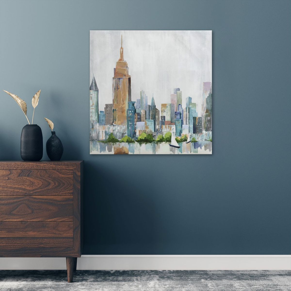 Quadro City Hand1 60X60 Just Home Collection, marca Just Home Collection - Foto 2