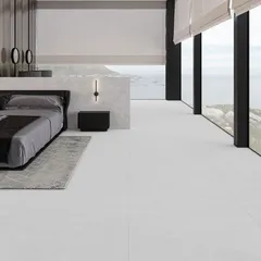 Piso Porcelanato Acetinado Retificado Cinza Interno 90x90cm Cemento Nebbia Biancogres Caixa 2,4m²