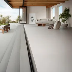Piso Porcelanato Acetinado Retificado Cinza Interno 60x60cm Cemento Nebbia Biancogres Caixa 2,2m²