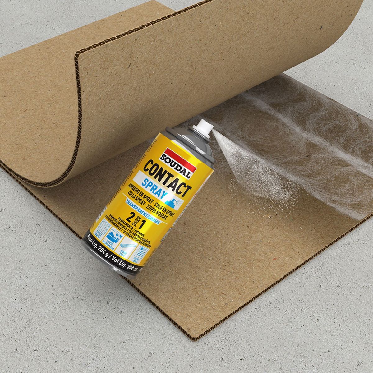 Cola de Contato Spray 2 em 1 300ml, marca Topex - Foto 2