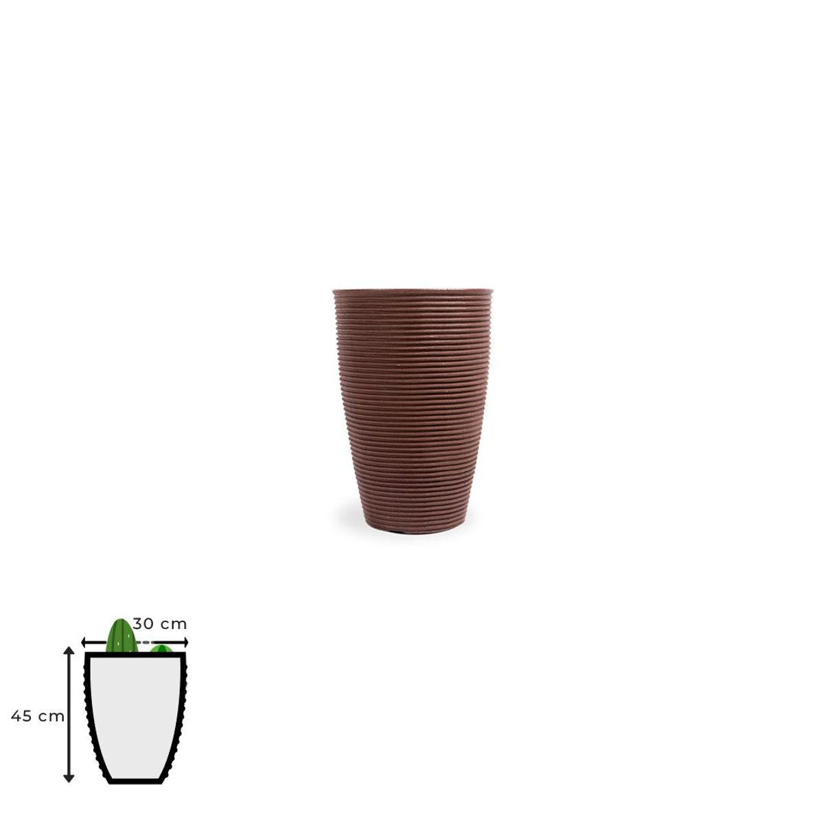 Vasap - Vaso Cone Riscato 45 Argila