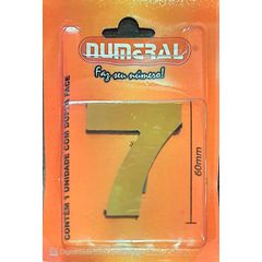 Algorismo 7 Dourado 60mm ACM Numeral