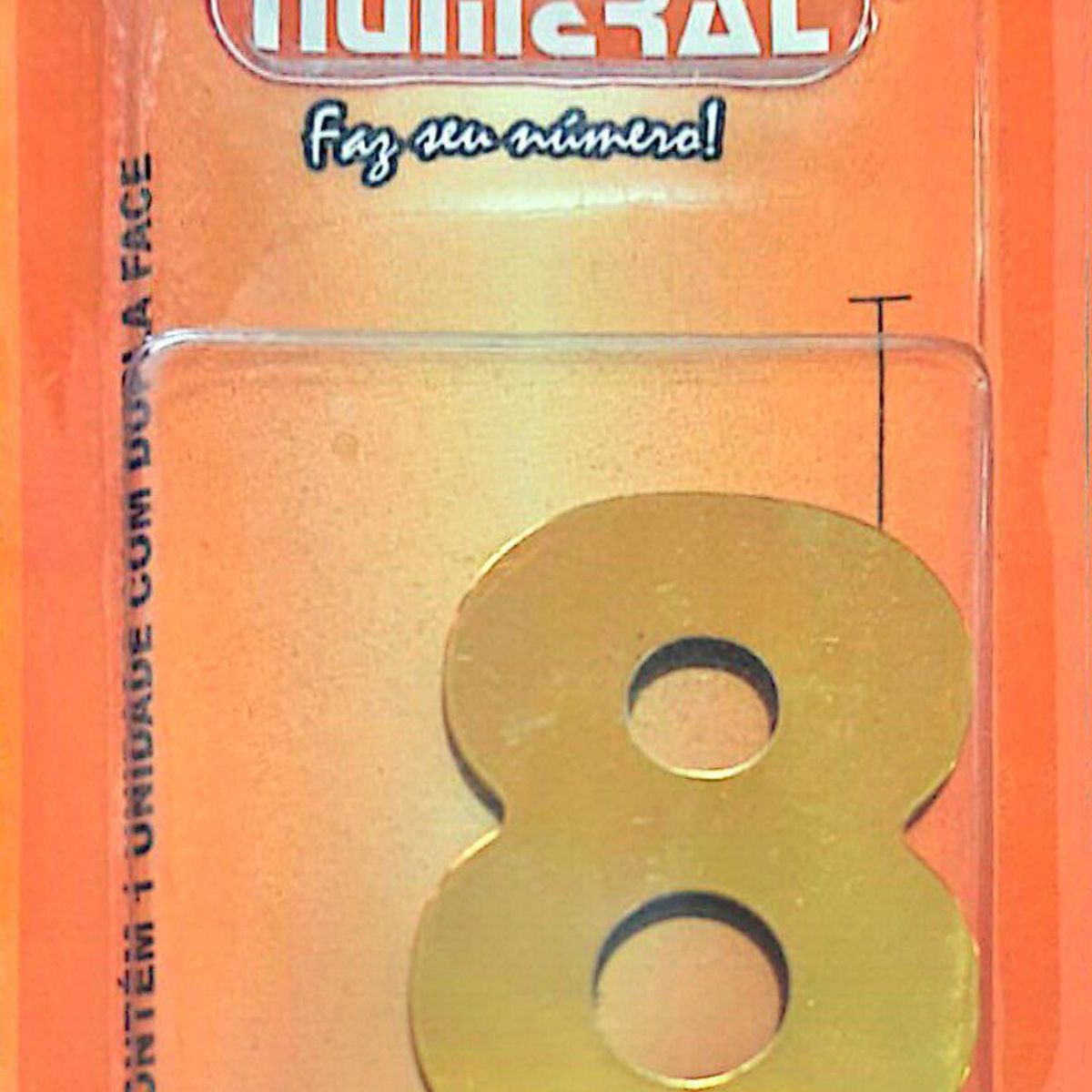 Algorismo 8 Dourado 60mm ACM Numeral, marca 3m - Foto Principal