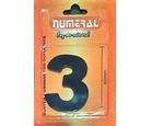 Algorismo 3 Preto 60mm ACM Numeral