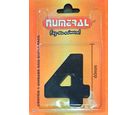 Algorismo 4 Preto 60mm ACM Numeral