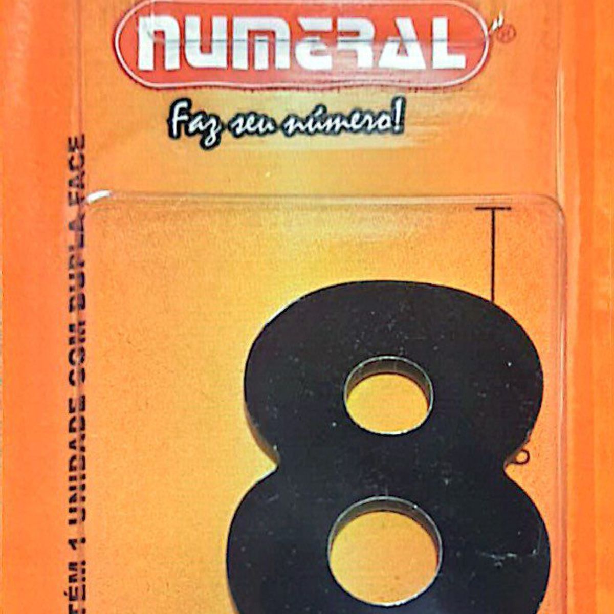 Algorismo 8 Preto 60mm ACM Numeral, marca 3m - Foto Principal