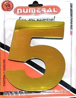 Algorismo 5 Dourado 125mm ACM Numeral