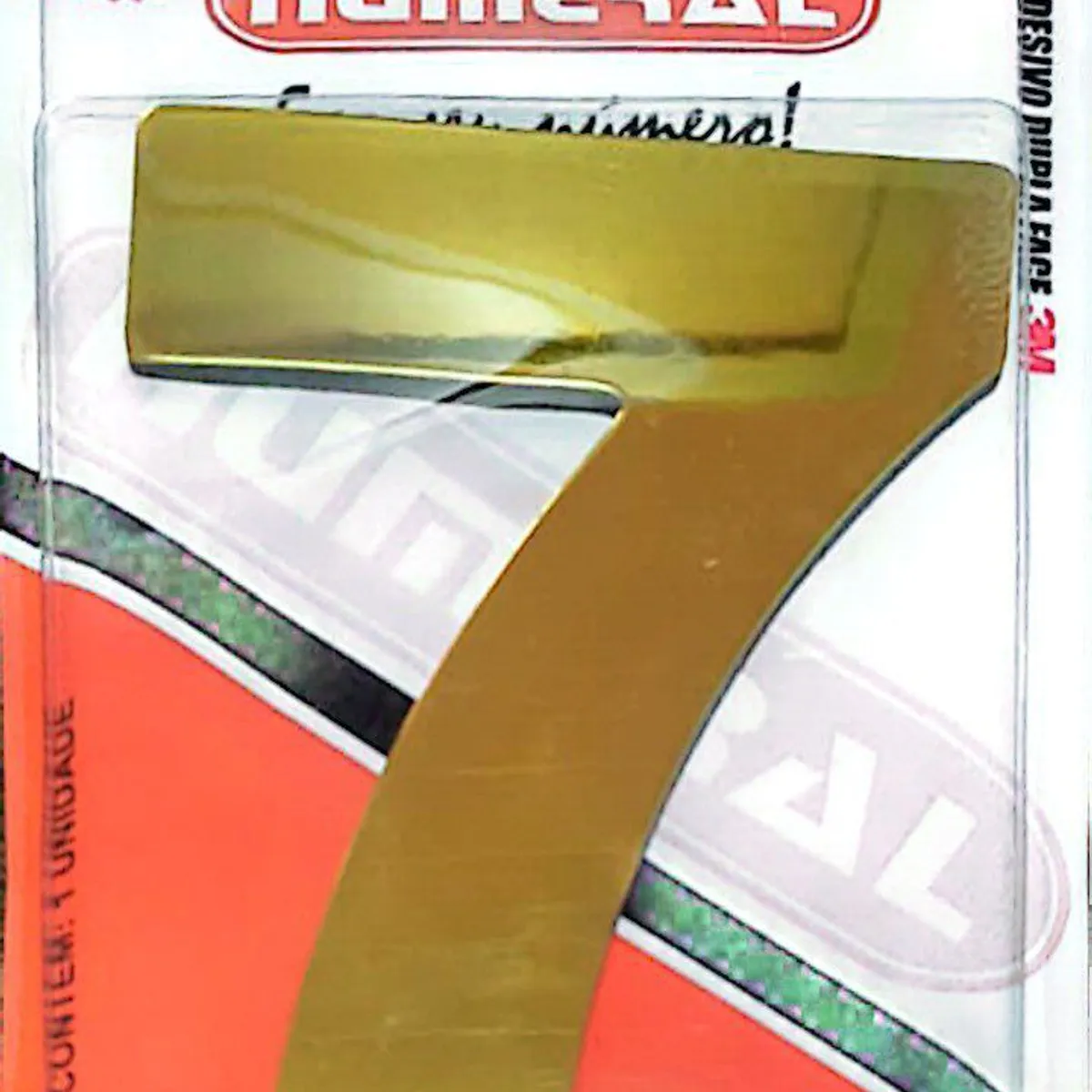 Algorismo 7 Dourado 125mm ACM Numeral, marca 3m - Foto Principal