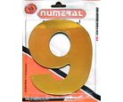 Algorismo 9 Dourado 125mm ACM Numeral