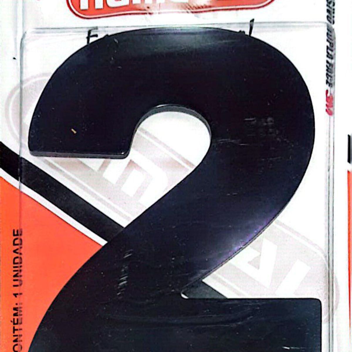 Algorismo 2 Preto 125mm ACM Numeral, marca 3m - Foto Principal