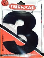 Algorismo 3 Preto 125mm ACM Numeral