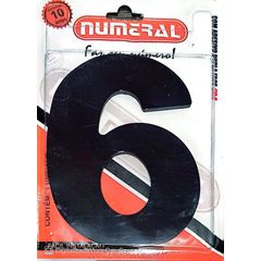 Algorismo 6 Preto 125mm ACM Numeral