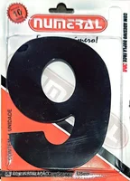 Algorismo 9 Preto 125mm ACM Numeral