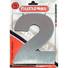 Algorismo 2 Em Aço Escovado 125mm ACM Numeral