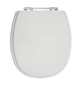 Assento Sanitário Aspen/fast/loren One/álamo com Fechamento Comum em Mdf Laqueado  Cinza Real Sicmol