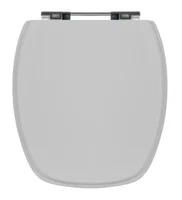 Assento Sanitário Monte Carlo/turim com Fechamento Comum em Mdf Laqueado  Cinza Real Sicmol