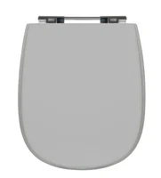 Assento Sanitário Sabatini/dona Beja com Fechamento Comum em Mdf Laqueado  Cinza Real Sicmol
