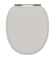 Assento Sanitário Village com Fechamento Comum em Mdf Laqueado  Creme Sicmol