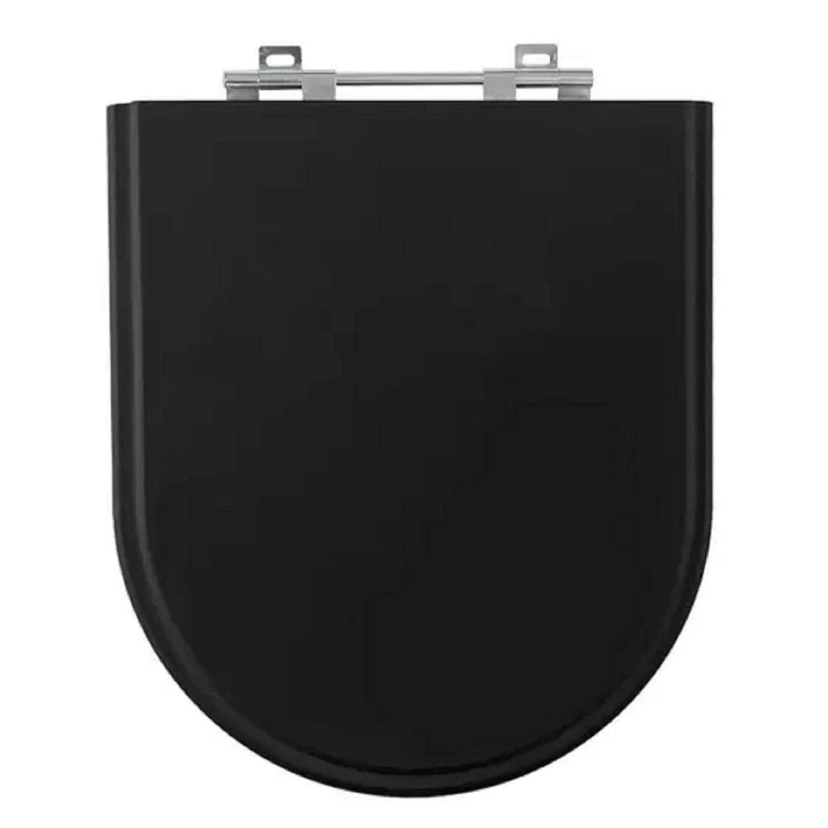 Assento Sanitário Vogue Plus/etna com Fechamento Comum em Mdf Laqueado  Preto Sicmol, marca  - Foto Principal