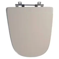 Assento Sanitário Ibiza com Fechamento Comum em Mdf Laqueado  Biscuit Sicmol
