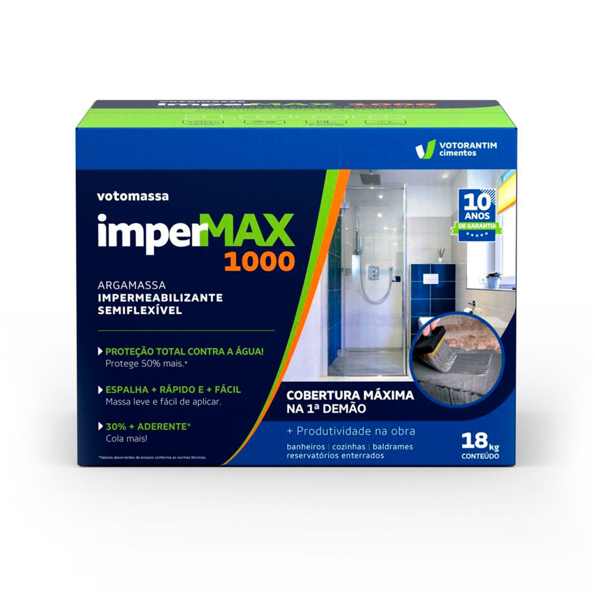 Revestimento Impermeabilizante Impermax 1000 Semiflexível 18kg Votorantim Cimentos, marca Votorantim Cimentos - Foto Principal