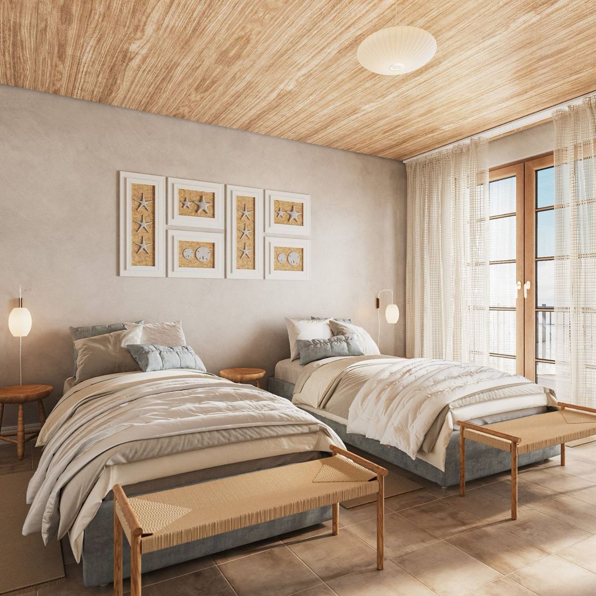 Adesivo para Parede em Regua  Wood Brown, marca Tokfix - Foto 2