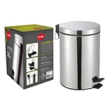 Lixeira Inox com Pedal 3 Litros 7,4x7,5x7,5cm Clink