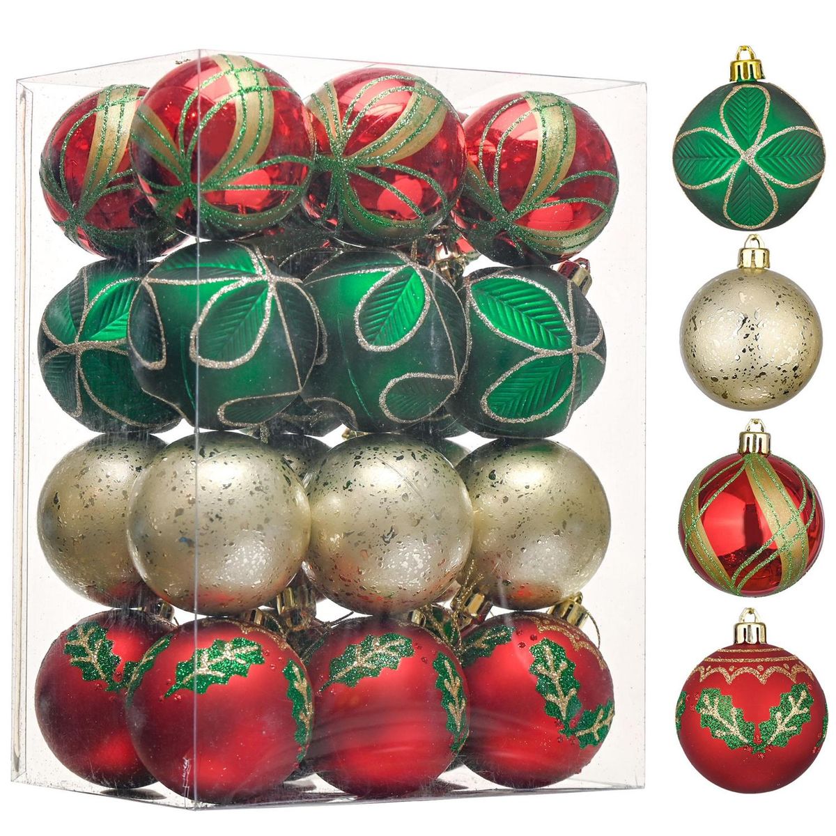 Conjunto de 24 Bolas Natalinas See Red Door 6cm Dear Santa, marca Dear Santa - Foto Principal