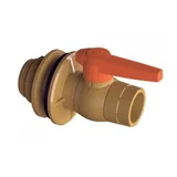 Adaptador Flange Com Registro Soldável e Roscável para Caixa De Água Marrom 32mmx1/2