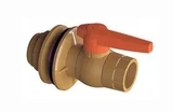 Adaptador Flange Com Registro Soldavel / Roscável Caixa De Água marrom 50mmx1.1/2